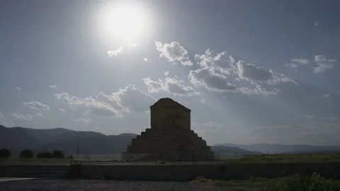 Cyruse Tomb &amp;Cloud Stock Footage 160913645