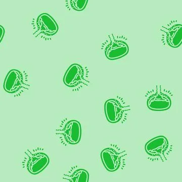 Cystitis urology glyph vector seamless pattern Stock Illustration