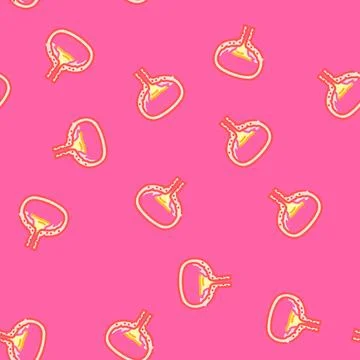 Cystitis urology vector seamless pattern 스톡 일러스트