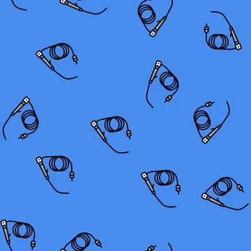 Cystoscope urology vector seamless pattern 스톡 일러스트