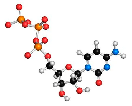 Cytidine triphosphate molecule Stock Illustration