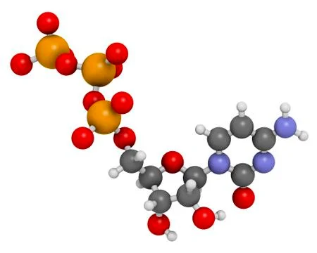 Cytidine triphosphate molecule Stock Illustration