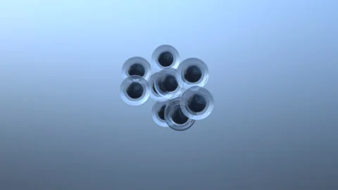 Cytokinesis cell division process as new life concept Stock Footage 154766594
