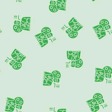 Cytologist worker glyph seamless pattern 스톡 일러스트