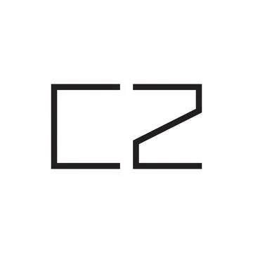 Cz initial letter vector logo icon Stock-Illustration