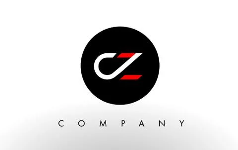 CZ Logo.  Letter Design Vector. Stock Illustration