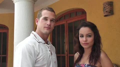CZA-0037 SMILING COUPLE Stock Footage 10859485