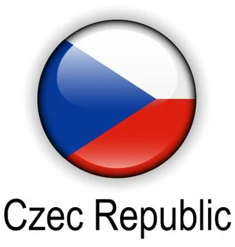 Czec republic state flag Stock Illustration
