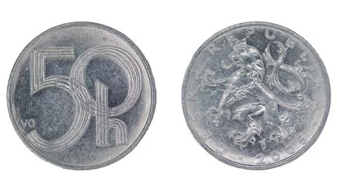 Czech 50 heller Stock Photos