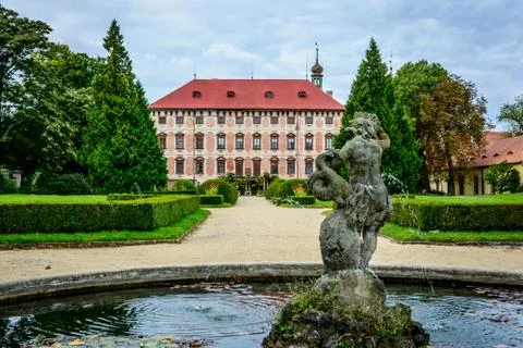 Czech castle Libochovice Stock Photos