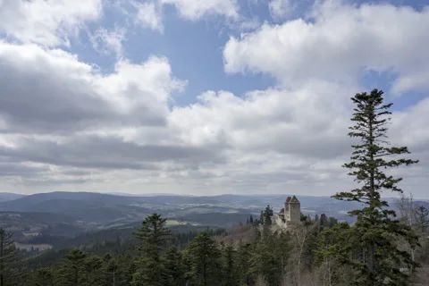 Czech Castle/Kaspersk Timelapse Stock Footage 217377139