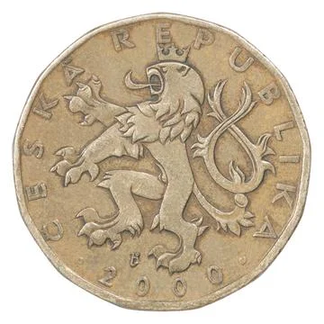 Czech coin Stock Photos