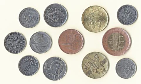 Czech coins Foto stock