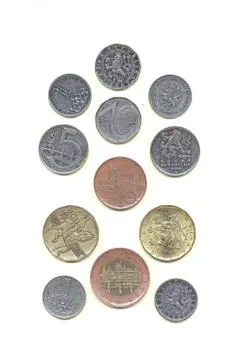 Czech coins Foto stock