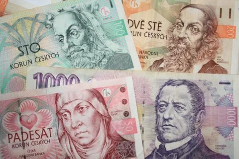 Czech currency Stock Photos