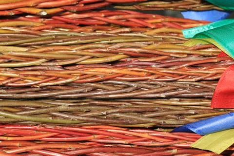 Czech easter rods background 写真素材
