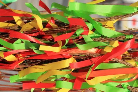 Czech easter rods background 写真素材