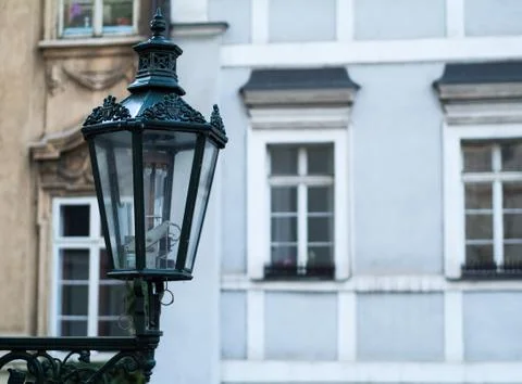 Czech facade Stock Photos