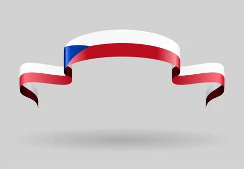 Czech flag background. Vector illustration Illustrazione stock
