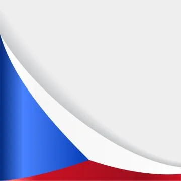 Czech flag background. Vector illustration. Stock Illustration