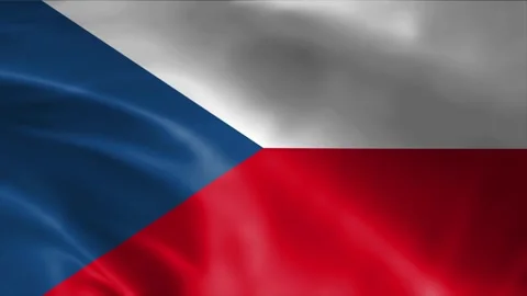 Czech flag Stock Footage 262499817