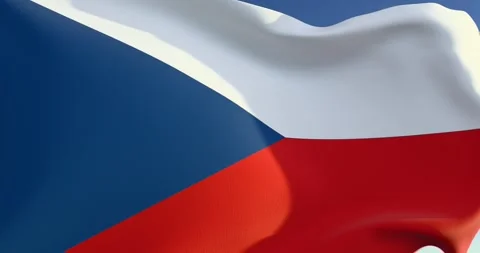 Czech flag Stock Footage 300207066