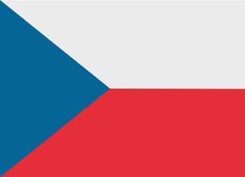 Czech flag Ilustração Stock