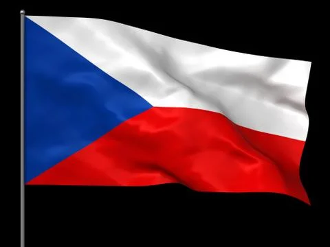 Czech flag Stock Illustration
