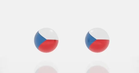 Czech flag symbol Stock Footage 188792490
