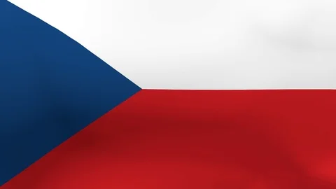 Czech flag waving in wind 스톡 동영상 106134068
