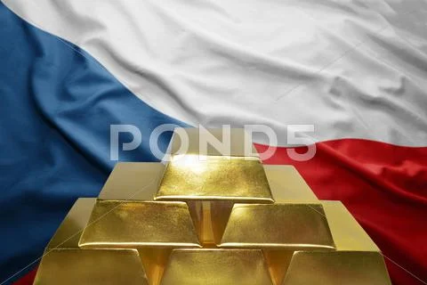 Czech gold reserves Stock Photos