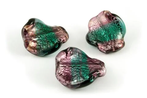 Czech lampwork beads Stock Photos