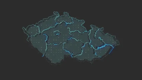 Czech map Stock Footage 169451940