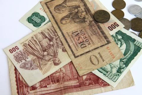Czech money Stock Photos