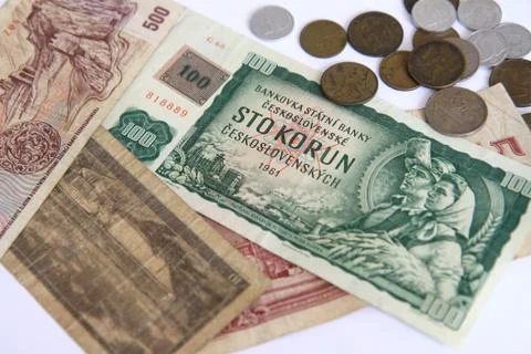Czech money Stock Photos
