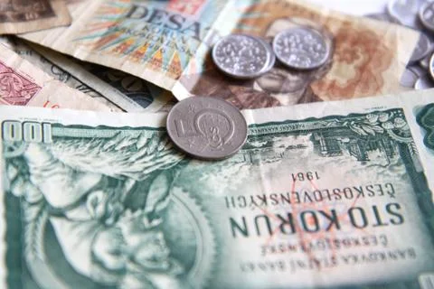 Czech money Stock Photos