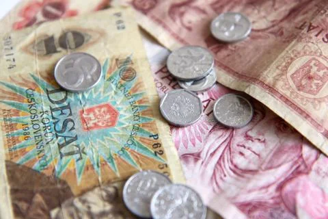 Czech money Stock Photos