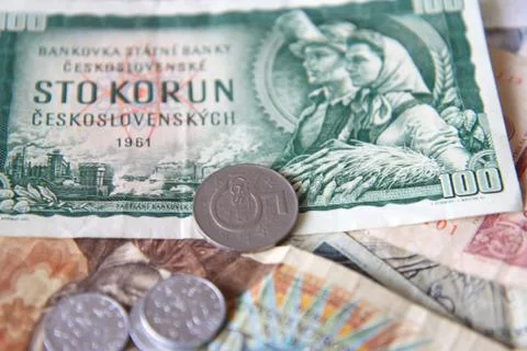 Czech money Stock Photos