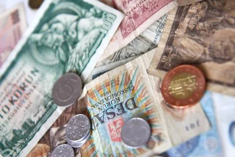 Czech money Stock Photos