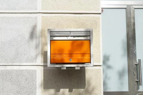 Czech Post Office mailbox in Brno Stock Photos