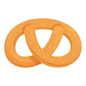 Czech pretzel icon cartoon vector. Prague beer イラスト素材
