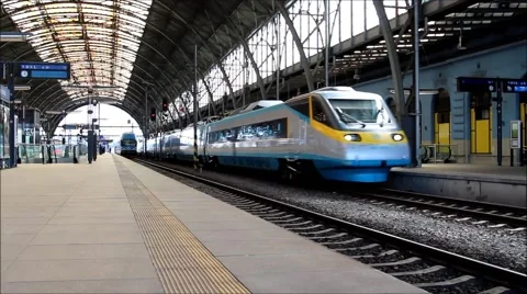 Czech Railways Pendolino Video stock 46356240