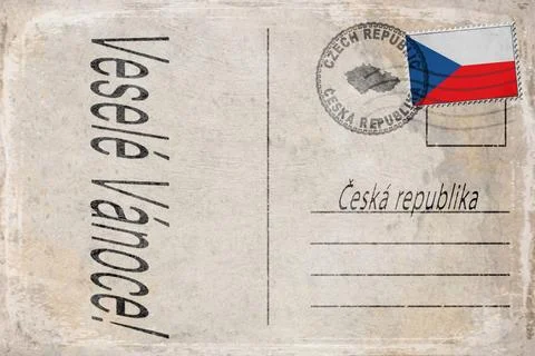 Czech Republic Christmas Background Stock Illustration