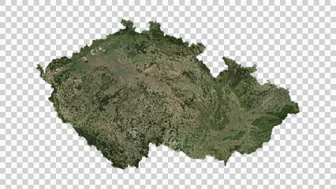 Czech Republic (Czechia) Map Stock Illustration