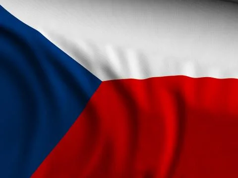 Czech republic flag background Stock Illustration