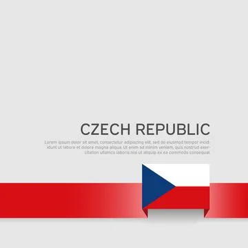 Czech republic flag background. State patriotic banner czech republic, cover Stock Illustration