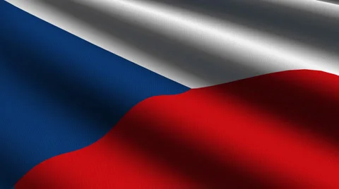 Czech Republic flag close up Stock Footage 925042