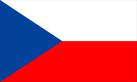 Czech Republic Flag Design Stock Illustration