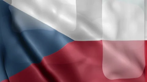 Czech Republic Flag Stock Footage 133776410