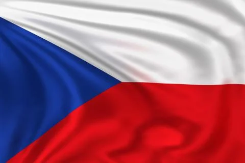 Czech Republic flag Stock-Illustration